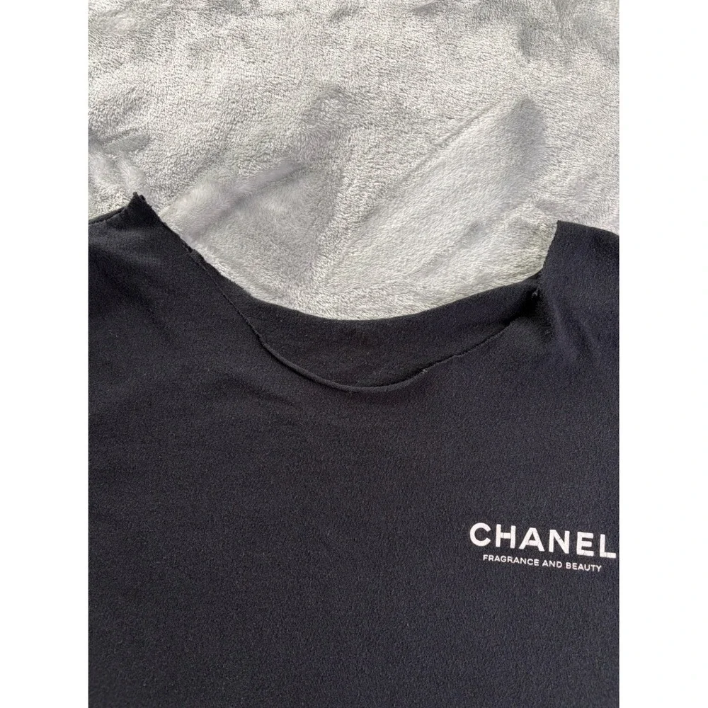 Chanel Fragrance and Beauty Promotional Shirt Women's T-Shirt‎ L Black
